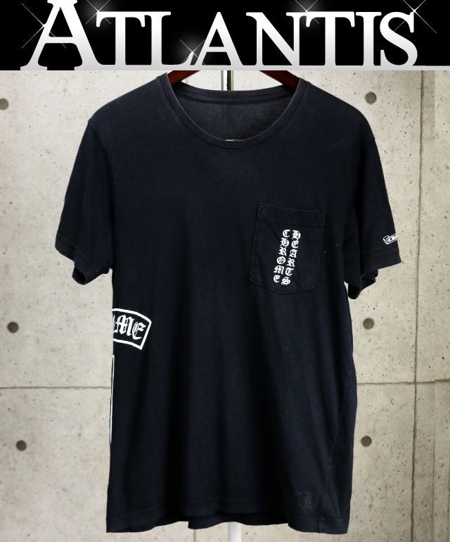 CHROME HEARTS T-Bar Horseshoe Cotton T-Shirt Black Size M