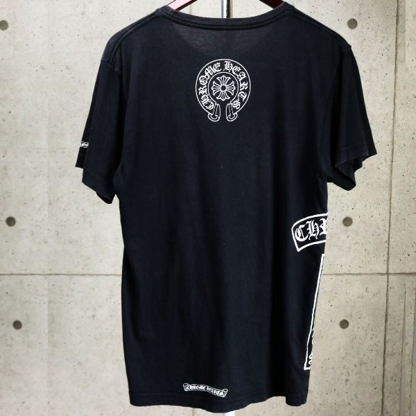 CHROME HEARTS T-Bar Horseshoe Cotton T-Shirt Black Size M