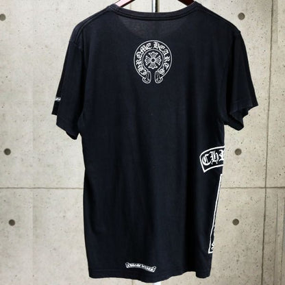 CHROME HEARTS T-Bar Horseshoe Cotton T-Shirt Black Size M