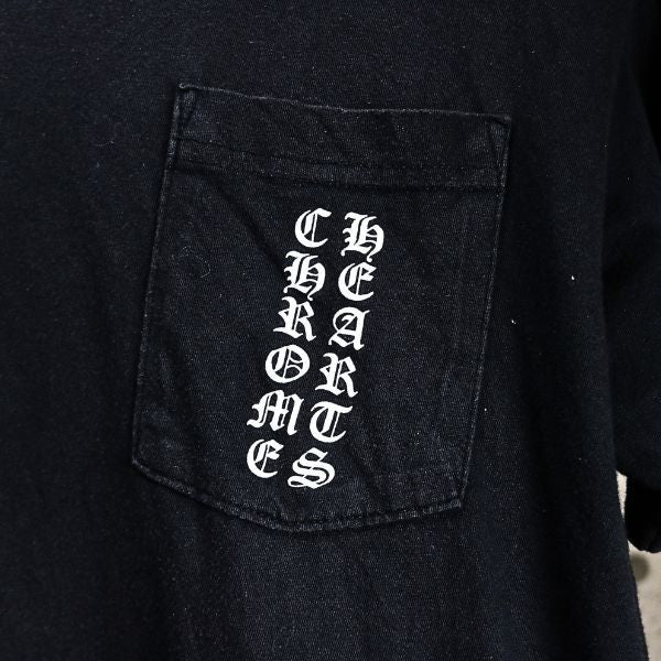 CHROME HEARTS T-Bar Horseshoe Cotton T-Shirt Black Size M