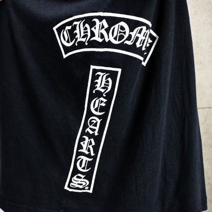 CHROME HEARTS T-Bar Horseshoe Cotton T-Shirt Black Size M