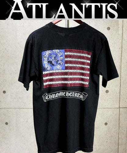CHROME HEARTS American Flag Vine Dagger T-Shirt Black Size M
