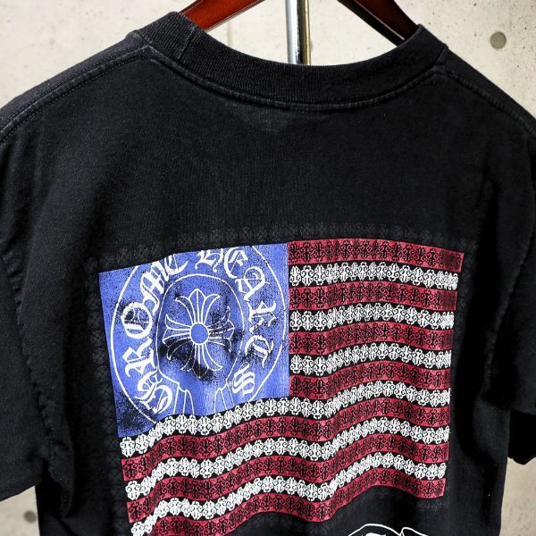 CHROME HEARTS American Flag Vine Dagger T-Shirt Black Size M