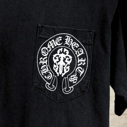 CHROME HEARTS American Flag Vine Dagger T-Shirt Black Size M