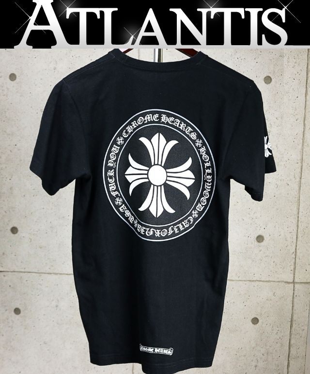 CHROME HEARTS CH Plus Circle Print T-Shirt Black Size S