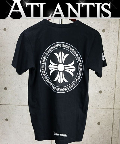 CHROME HEARTS CH Plus Circle Print T-Shirt Black Size S