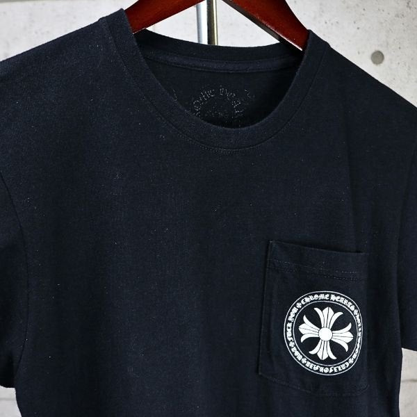 CHROME HEARTS CH Plus Circle Print T-Shirt Black Size S