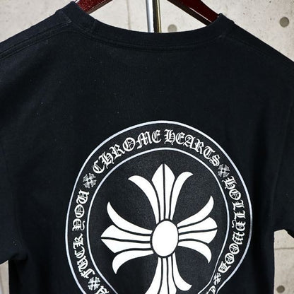 CHROME HEARTS CH Plus Circle Print T-Shirt Black Size S