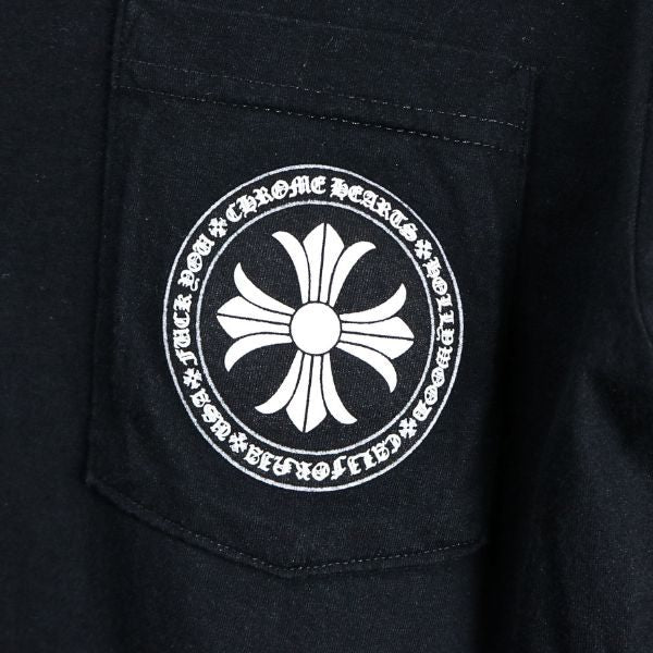 CHROME HEARTS CH Plus Circle Print T-Shirt Black Size S