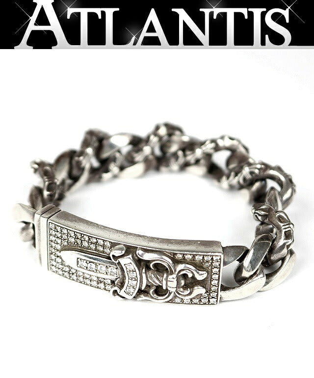 CHROME HEARTS Fancy Link Bracelet Silver Size ONE SIZE