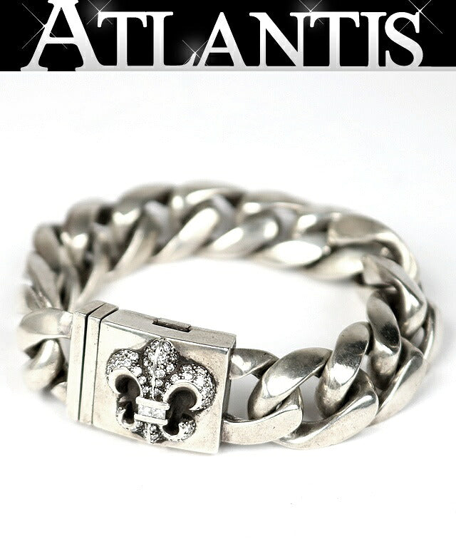 CHROME HEARTS Classic Link BS Bracelet Silver Size ONE SIZE