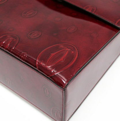Cartier Happy Birthday Leather Handbag Red Size ONE SIZE
