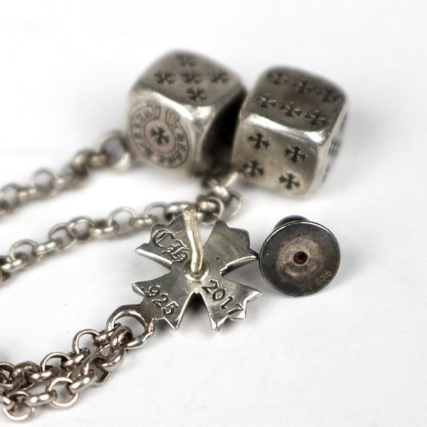 CHROME HEARTS CH Plus Chain Silver Earrings Size ONE SIZE