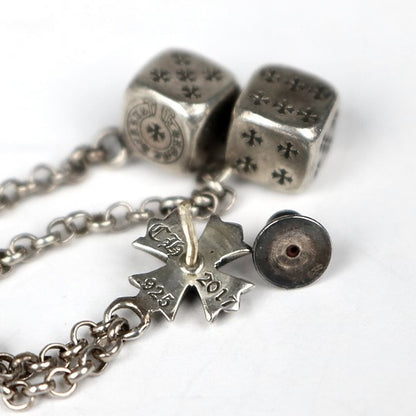 CHROME HEARTS CH Plus Chain Silver Earrings Size ONE SIZE
