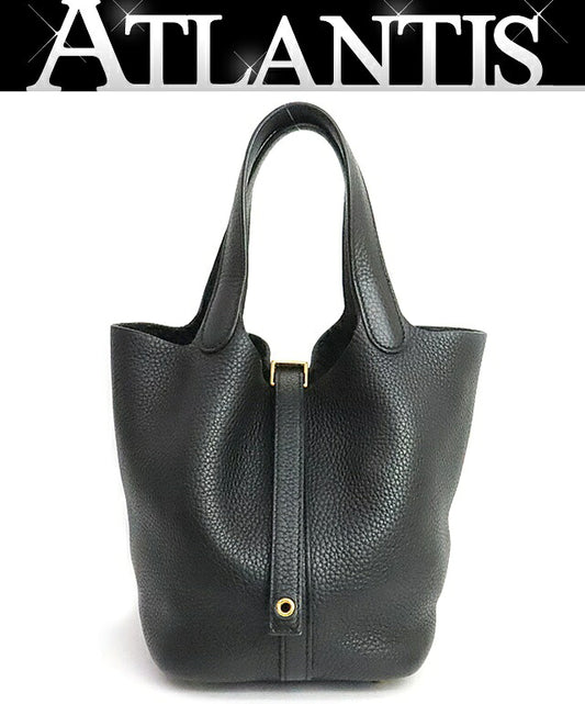 HERMES Picotin Lock PM Taurillon Clemence 2020 Black
