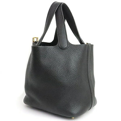 HERMES Picotin Lock PM Taurillon Clemence 2020 Black