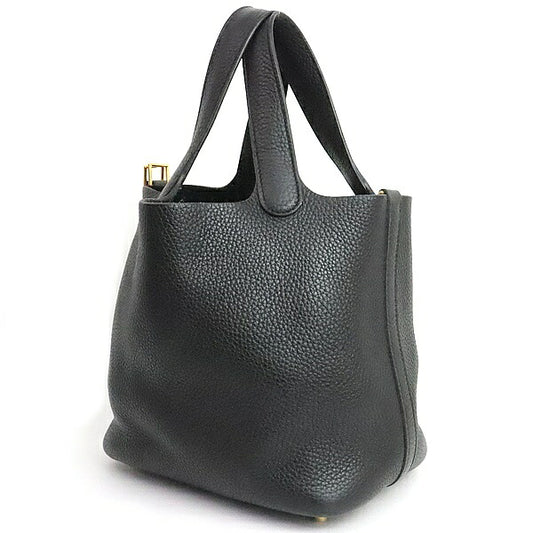 HERMES Picotin Lock PM Taurillon Clemence 2020 Black