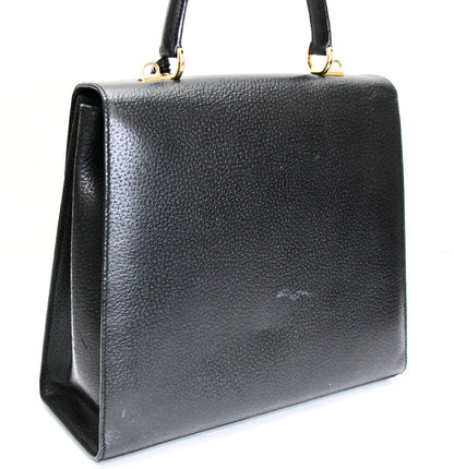 GUCCI Black Leather Lady Lock 2-WAY Bag Size ONE SIZE