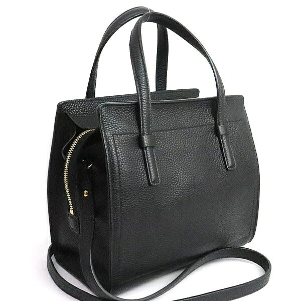 Salvatore Ferragamo Amy Leather Handbag Black Size ONE SIZE