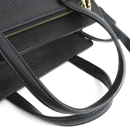 Salvatore Ferragamo Amy Leather Handbag Black Size ONE SIZE
