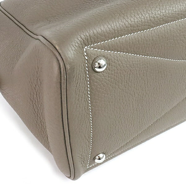 HERMES Victoria 35 Taurillon Bag Etoupe Size ONE SIZE