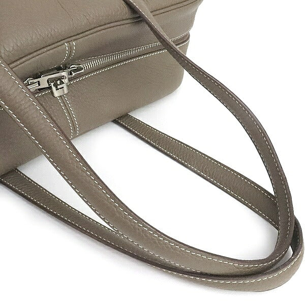 HERMES Victoria 35 Taurillon Bag Etoupe Size ONE SIZE