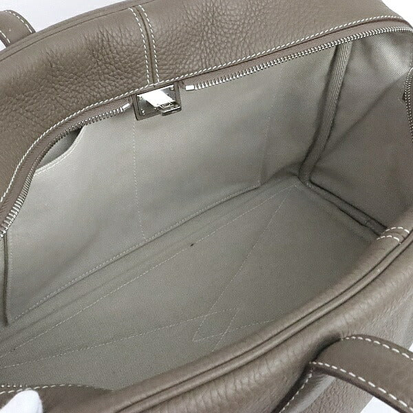 HERMES Victoria 35 Taurillon Bag Etoupe Size ONE SIZE