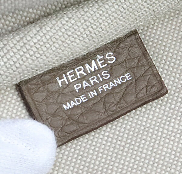 HERMES Victoria 35 Taurillon Bag Etoupe Size ONE SIZE