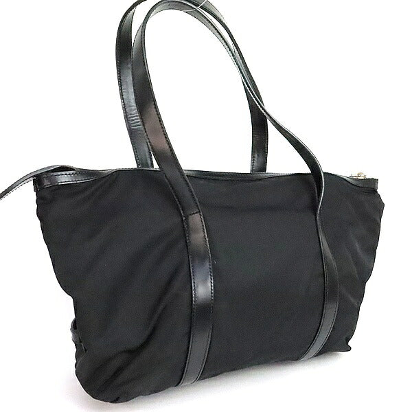 PRADA Triangle Logo Nylon Leather Bag BR3249 Size ONE SIZE