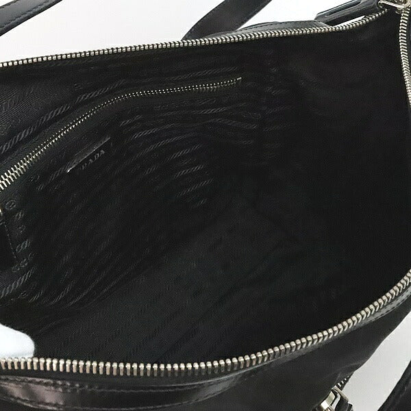 PRADA Triangle Logo Nylon Leather Bag BR3249 Size ONE SIZE