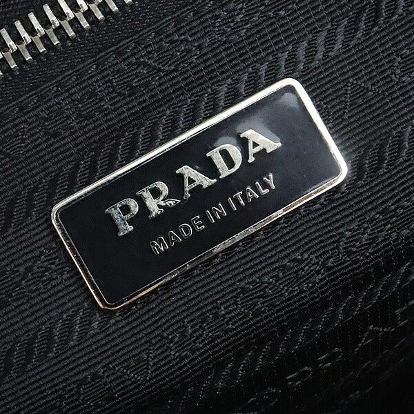 PRADA Triangle Logo Nylon Leather Bag BR3249 Size ONE SIZE