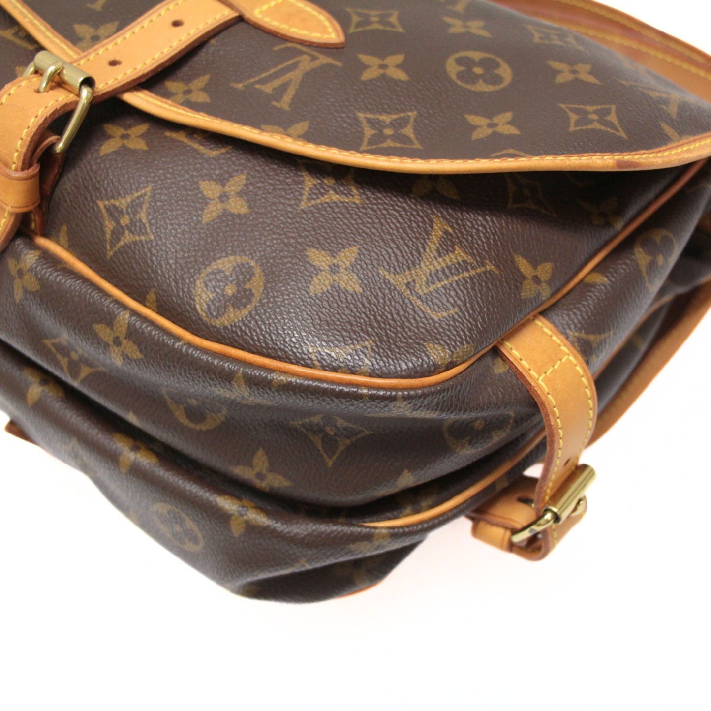 Louis Vuitton Saumur Monogram Sandals Brown