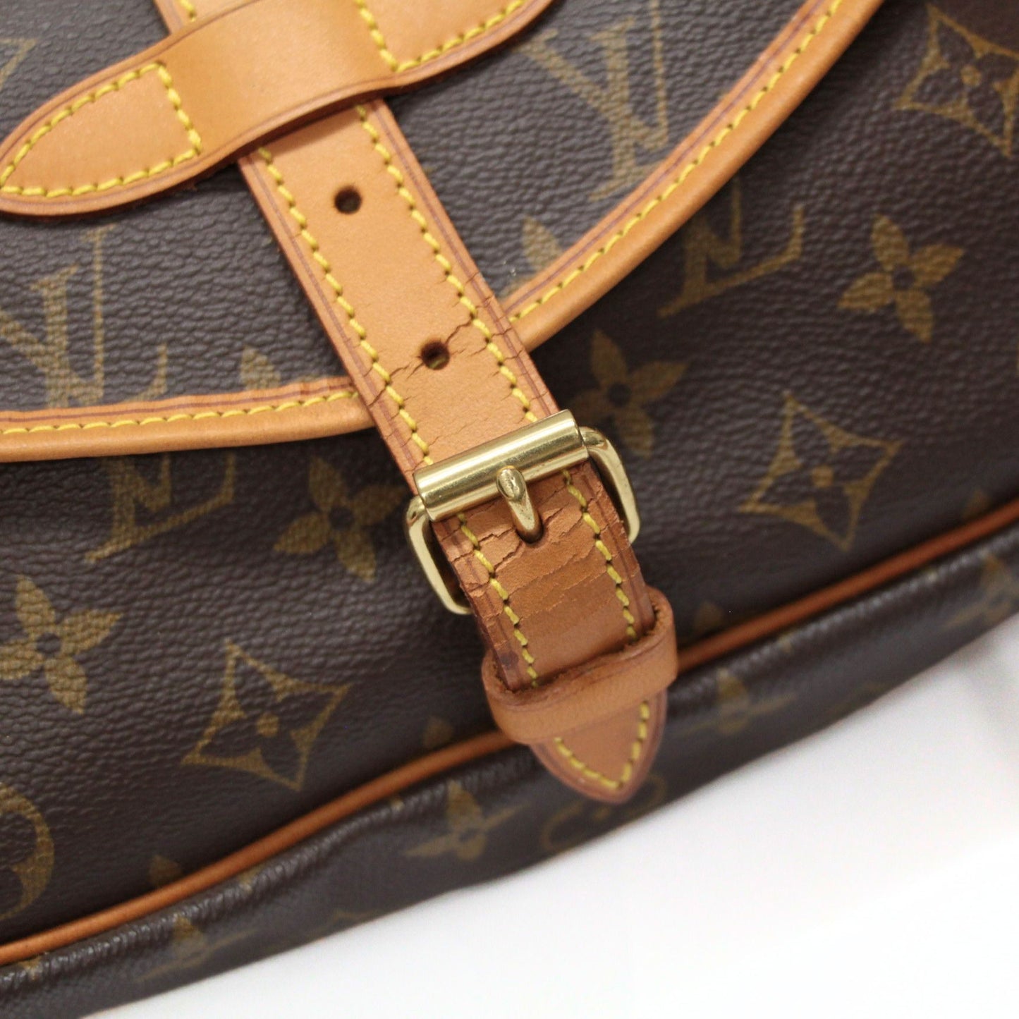 Louis Vuitton Saumur Monogram Sandals Brown