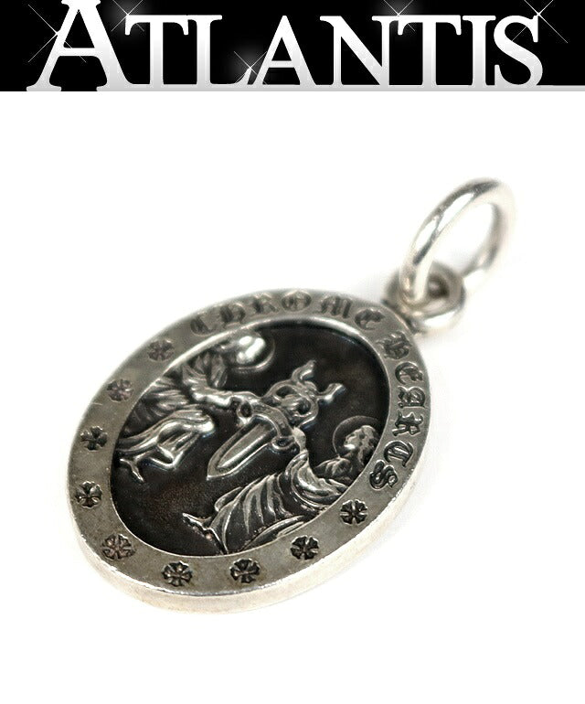 CHROME HEARTS Oval Angel Medal Silver SV925 Pendant Size ONE SIZE