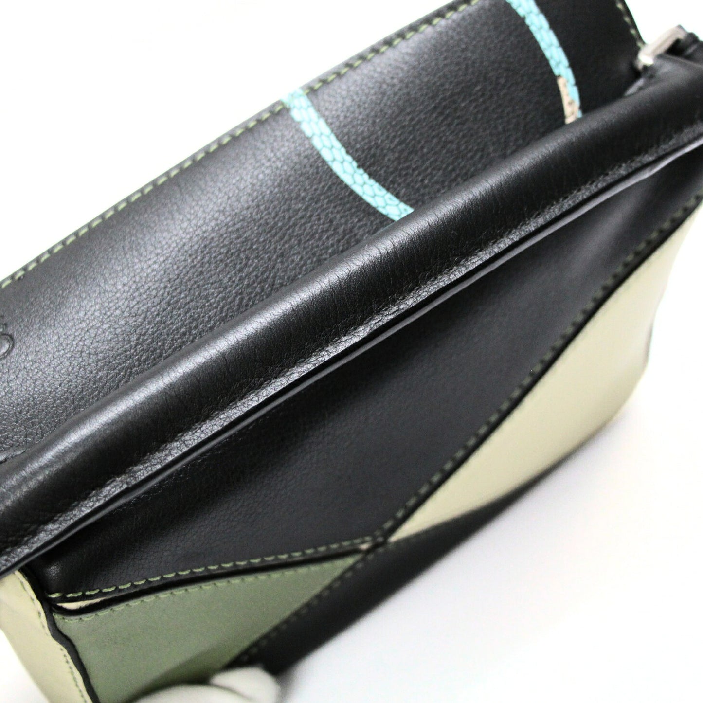 LOEWE Paula's Ibiza Mini Puzzle Bag Green Size ONE SIZE