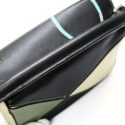 LOEWE Paula's Ibiza Mini Puzzle Bag Green Size ONE SIZE
