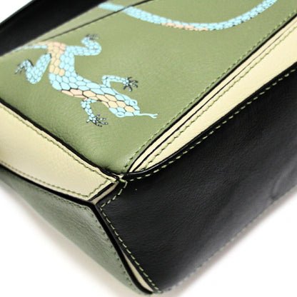 LOEWE Paula's Ibiza Mini Puzzle Bag Green Size ONE SIZE