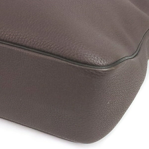 HERMES Sac Evedri Reporter Evergrain Bag Brown Size ONE SIZE