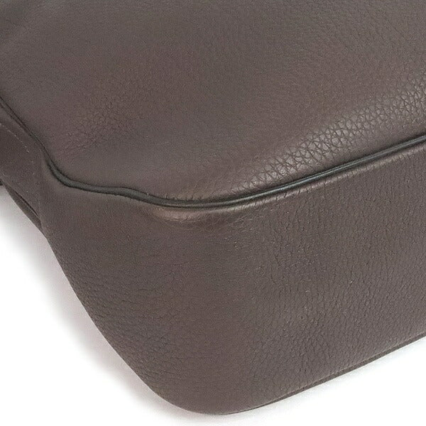 HERMES Sac Evedri Reporter Evergrain Bag Brown Size ONE SIZE