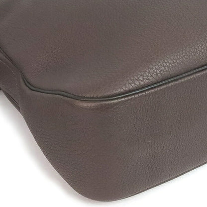 HERMES Sac Evedri Reporter Evergrain Bag Brown Size ONE SIZE