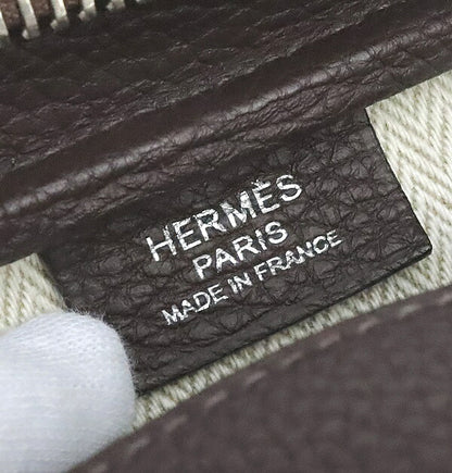 HERMES Sac Evedri Reporter Evergrain Bag Brown Size ONE SIZE
