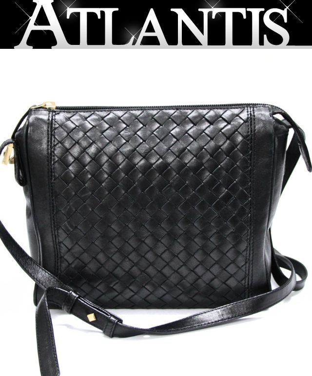 BOTTEGA VENETA Vintage Intrecciato Bag Black Size ONE SIZE