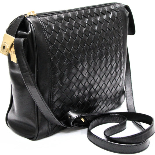 BOTTEGA VENETA Vintage Intrecciato Bag Black Size ONE SIZE
