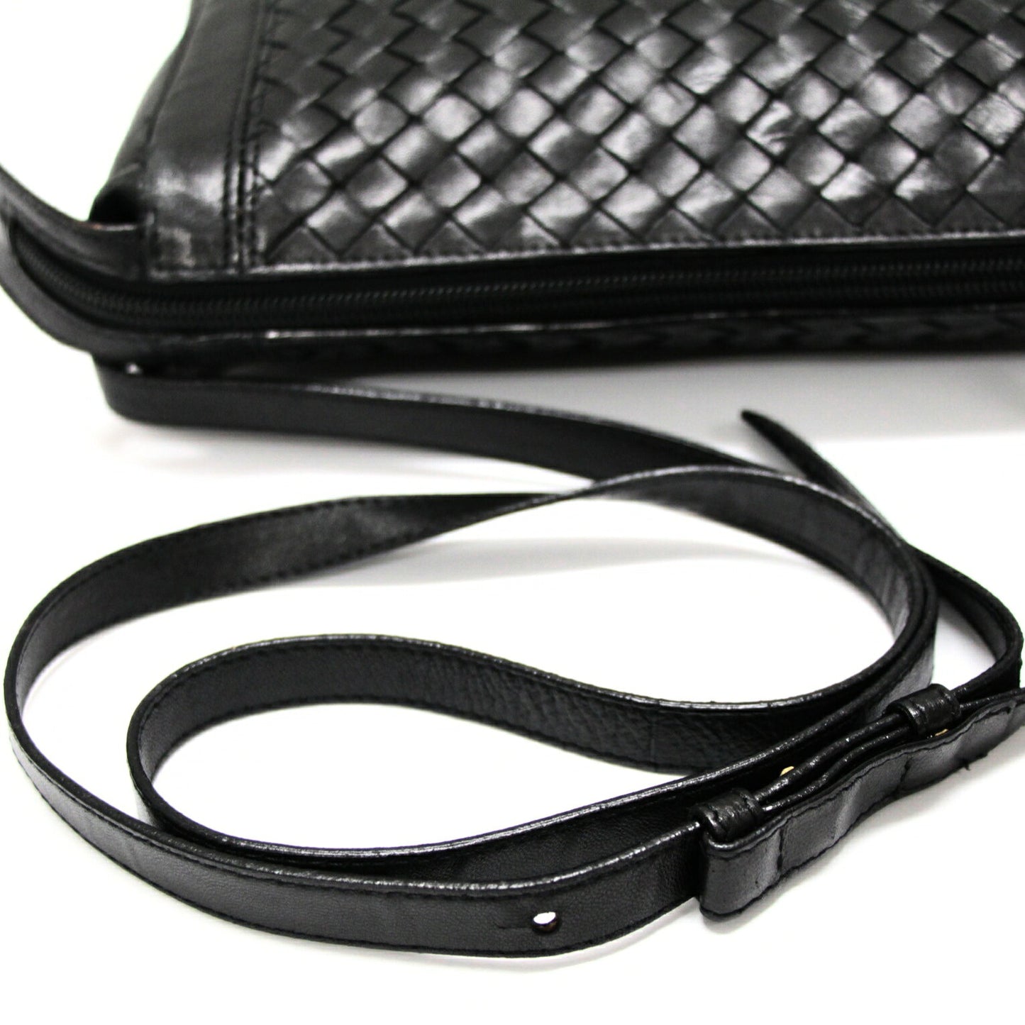 BOTTEGA VENETA Vintage Intrecciato Bag Black Size ONE SIZE