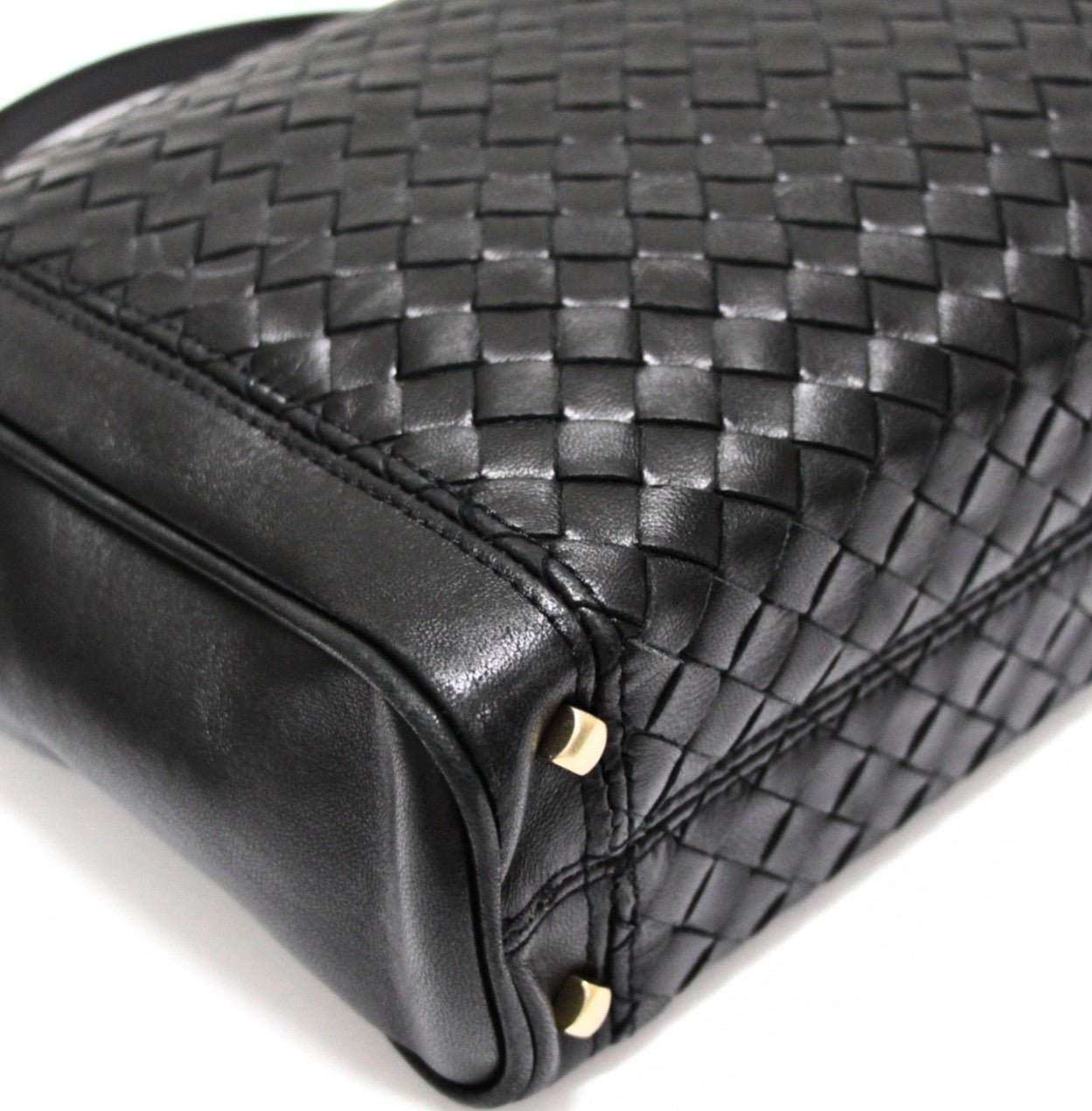 BOTTEGA VENETA Vintage Intrecciato Bag Black Size ONE SIZE