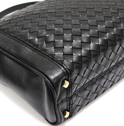 BOTTEGA VENETA Vintage Intrecciato Bag Black Size ONE SIZE