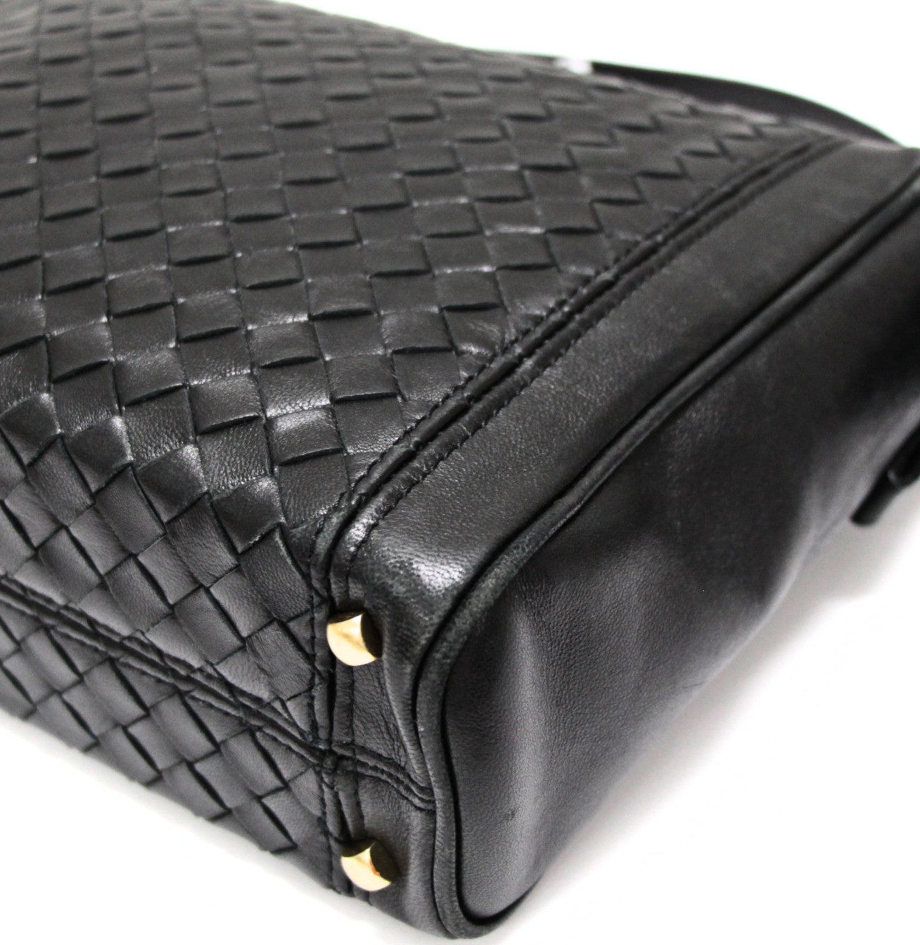 BOTTEGA VENETA Vintage Intrecciato Bag Black Size ONE SIZE