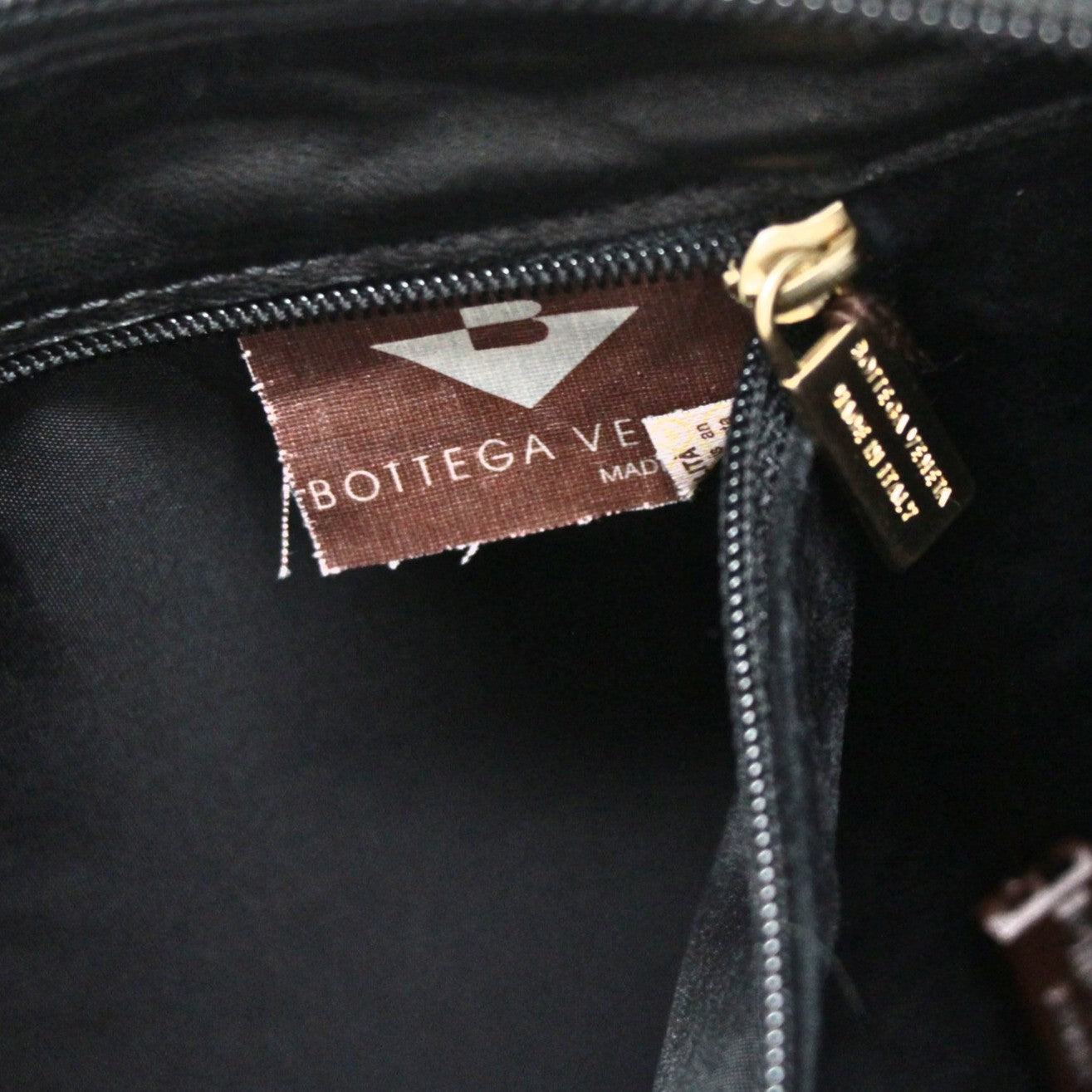 BOTTEGA VENETA Vintage Intrecciato Bag Black Size ONE SIZE
