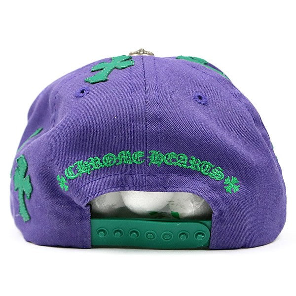 CHROME HEARTS Cross Patch CH Logo Cap Purple Size ONE SIZE