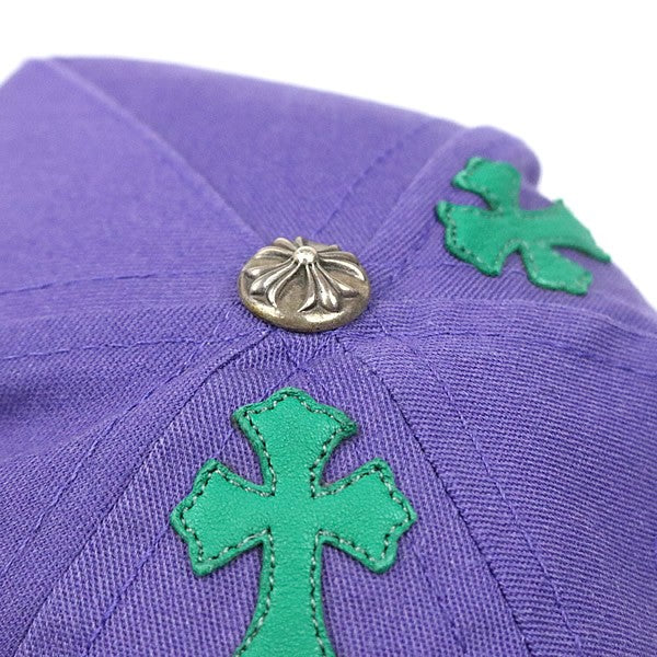 CHROME HEARTS Cross Patch CH Logo Cap Purple Size ONE SIZE